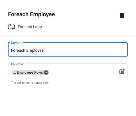 Loop over all employees